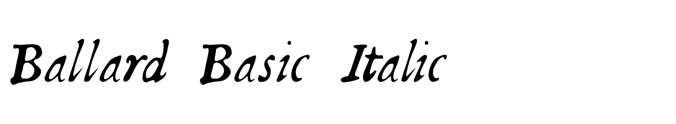 Ballard Basic Italic